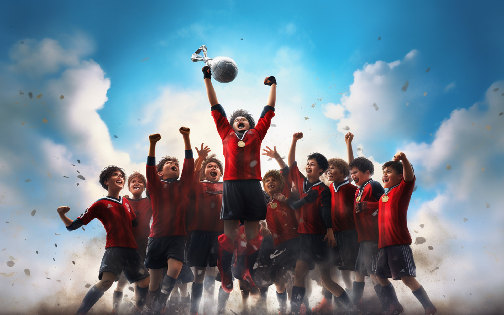 Youth winning holding trophy 1920x1200